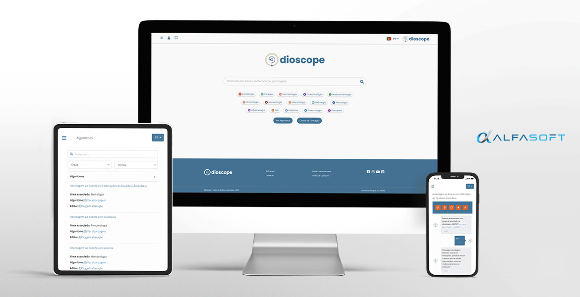ALFASOFT colabora com DIOSCOPE para construção de plataforma de apoio à decisão médica